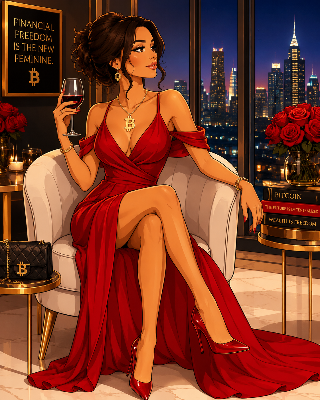 Beloruchka™ luxury Bitcoin jewelry collection
